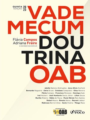 cover image of Vade Mecum Doutrina da OAB